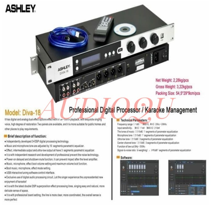 Prosesor Karaoke Management Ashley Digital DIVA 18 / DIVA18