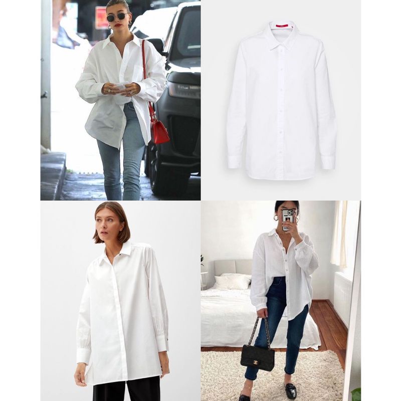 kemeja wanita blouse s.oliver white ori murah