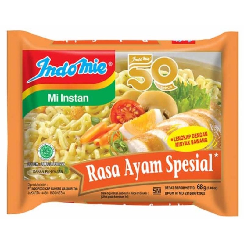 

Indomie Mie Instan Rasa Ayam Spesial 68gr