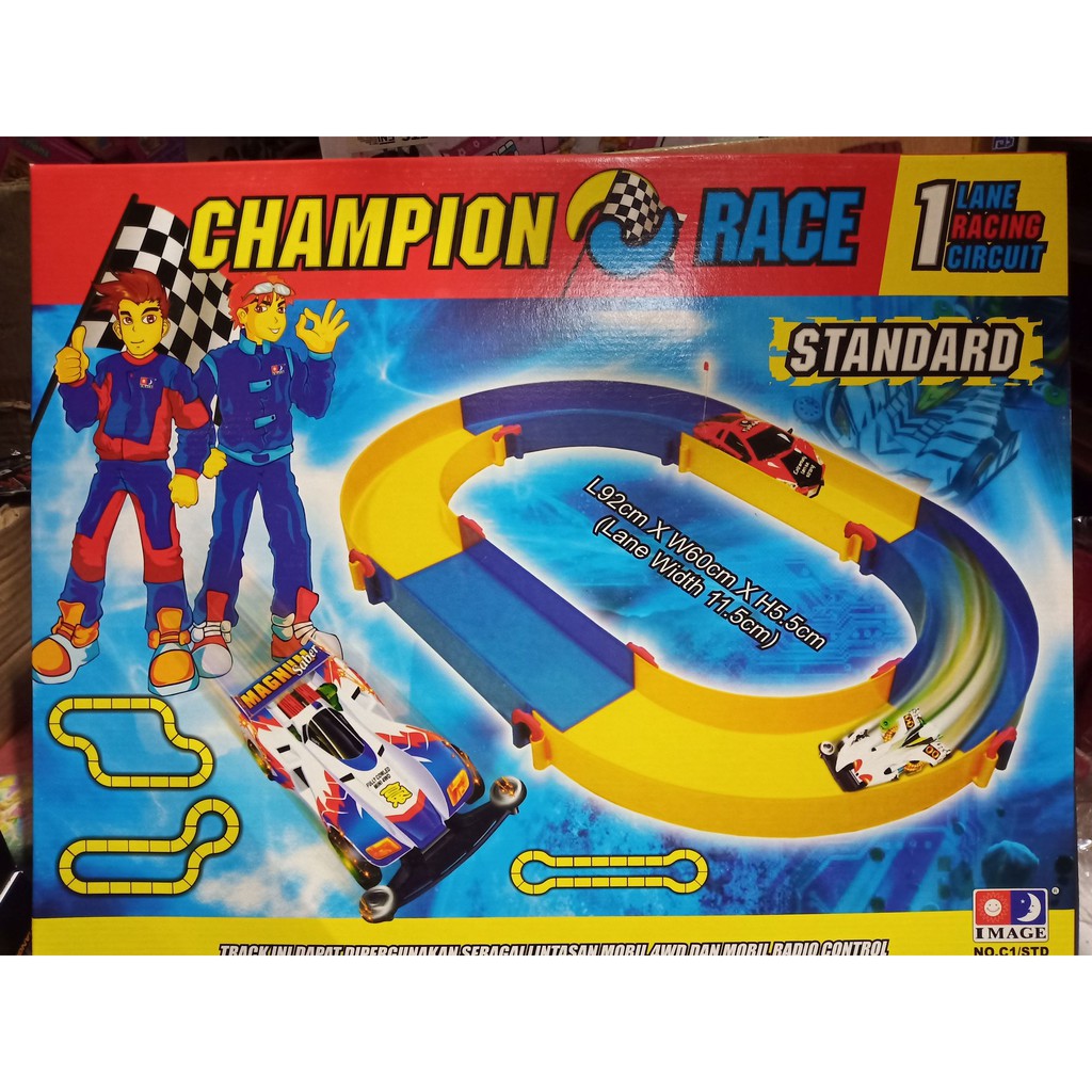 Track Tamiya - Track Mini 4WD - 1 Jalur - Champion Race 1 Lane