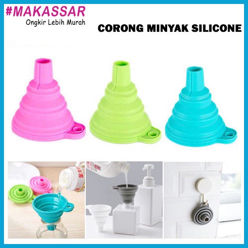 Corong Lipat Silicone Refill Sabun Minyak / Corong SIlikon Serbaguna Murah COD