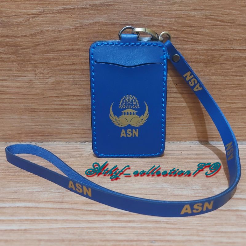 

YEN Tempat Id Card ASN Kori Kulit Holder Id Card Kulit Kori ASN