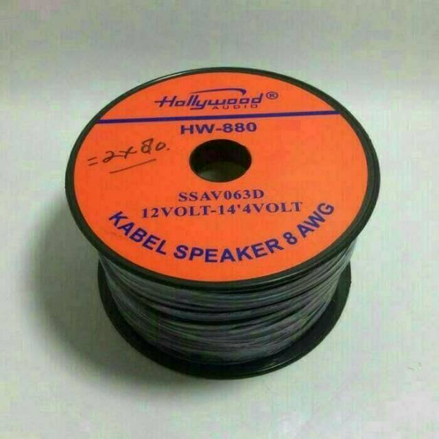 KABEL HOLLYWOOD HW-880 2X80 PER ROLL 8AWG