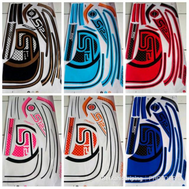 (Bisa COD) Striping Stiker Variasi Thailand Motor Honda Scoopy Fi - S12