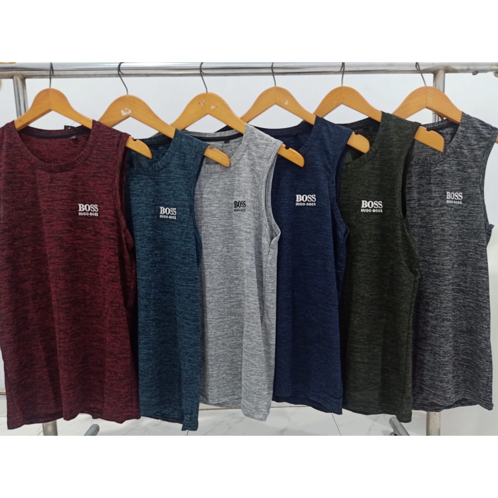 SINGLET PUMA BOSS BORDIR LOGO ANAK LAKI LAKI TANGGUNG / SINGLET OLAHRAGA ANAK LAKI LAKI TANGGUNG / K