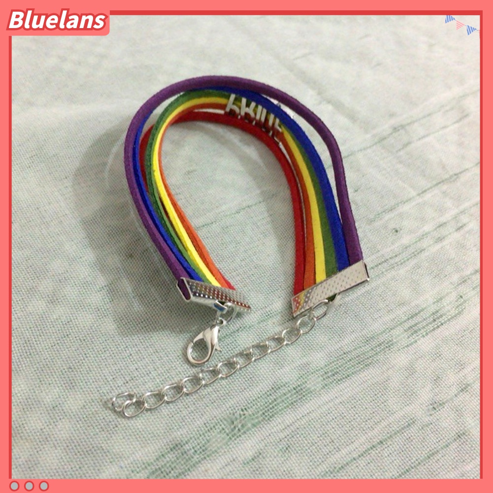 Gelang Multilayer Warna-Warni Pelangi Untuk Pria Dan Wanita