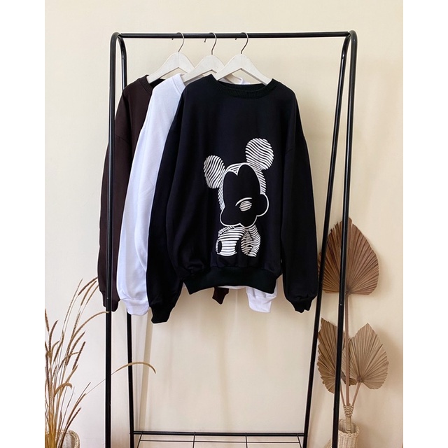 DISNI SWEATER - MICKEY SWEATER - SWEATER WANITA - SWEATER TERBARU TERLARIS - SWEATER OVERSIZE - SWEATER JUMBO