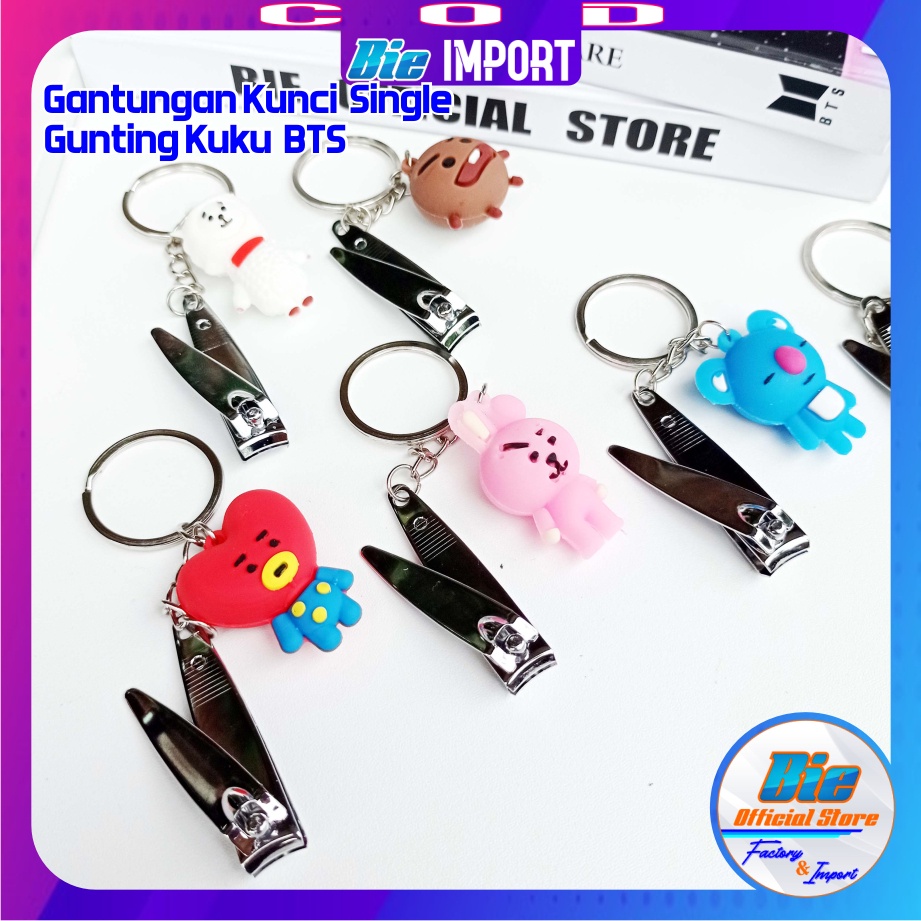 Gunting Kuku BTS Korea 2 in 1 Gantungan Kunci BTS Impor Best Seller