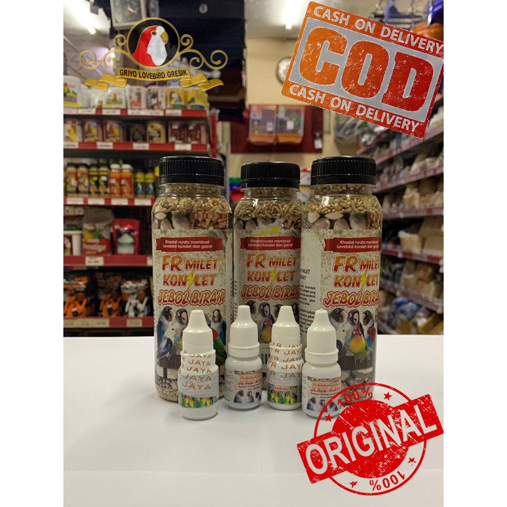 Paket Serum Jebol Birahi & FR Milet Konslet FR Jaya Indonesia Pakan & Vitamin Viral