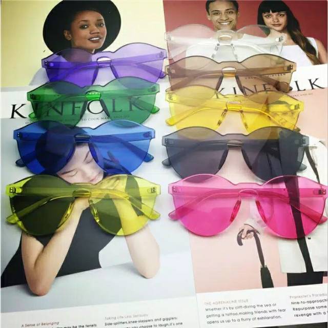 Kacamata Jelly Sunglasses Murah Transparan