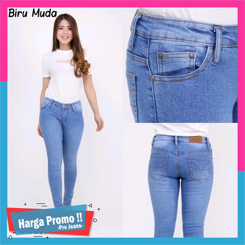 TERLARIS celana jeans panjang Celana Kain Formal Celana Kerja Wanita Celana Kantor Cewek BK