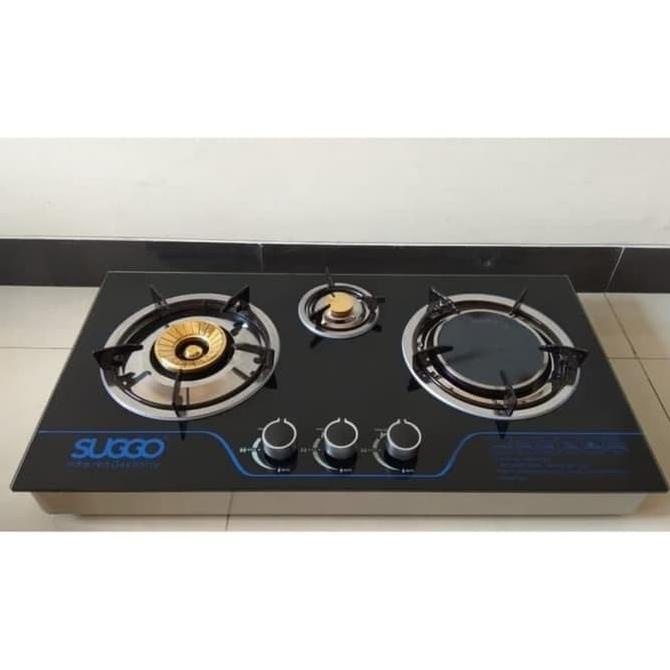 Kompor Tanam SUGGO 3 Tungku SG-301/Kompor Tanam 3 Tungku SUGGO/Kompor