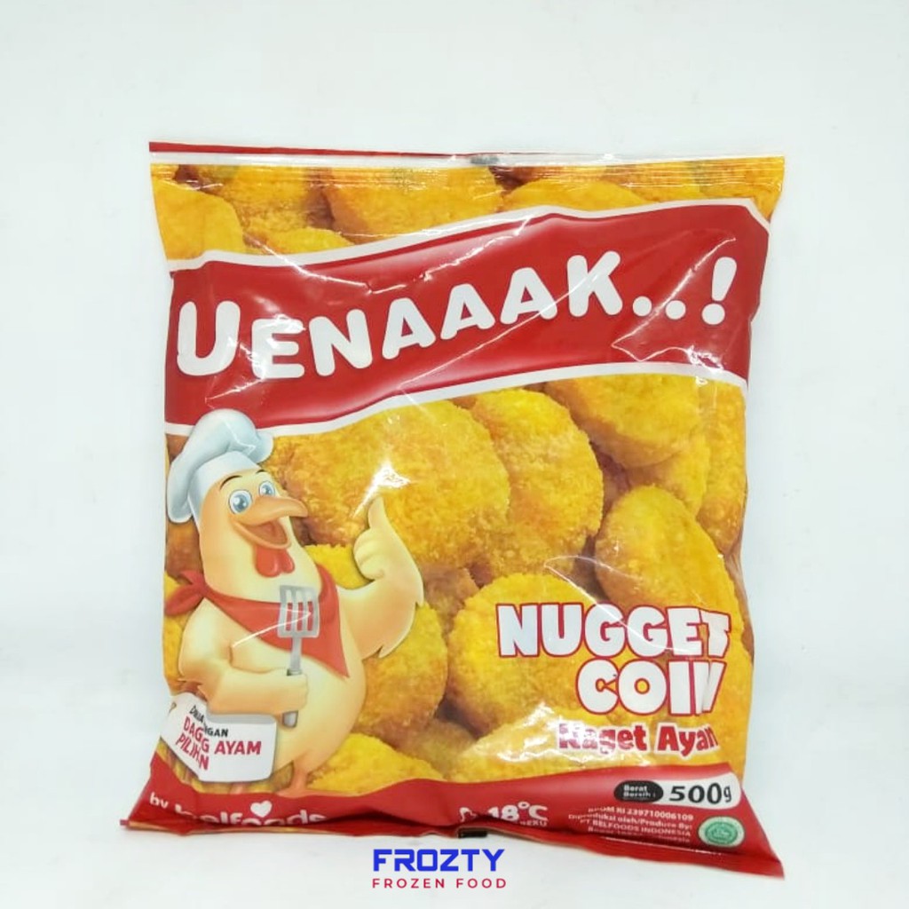 Belfood chicken nugget uenakk nugget coin 500 gr