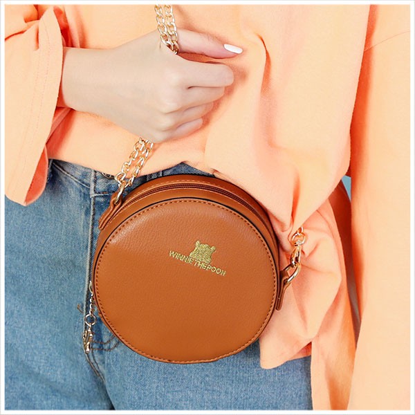 Tas Wanita Disney Karakter Winnie the Pooh Murah Skyblue Taiwan Original Sling Bag Cewek [SK017]