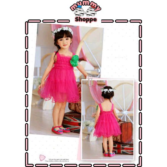 Dress Corsage Fanta 532 Party dress anak