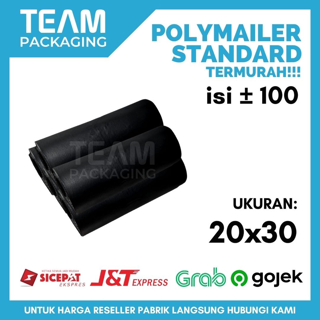 

Polymailer 20x30 Amplop/Kantong Plastik Packing Barang Online Murah Kualitas Standard isi +-100