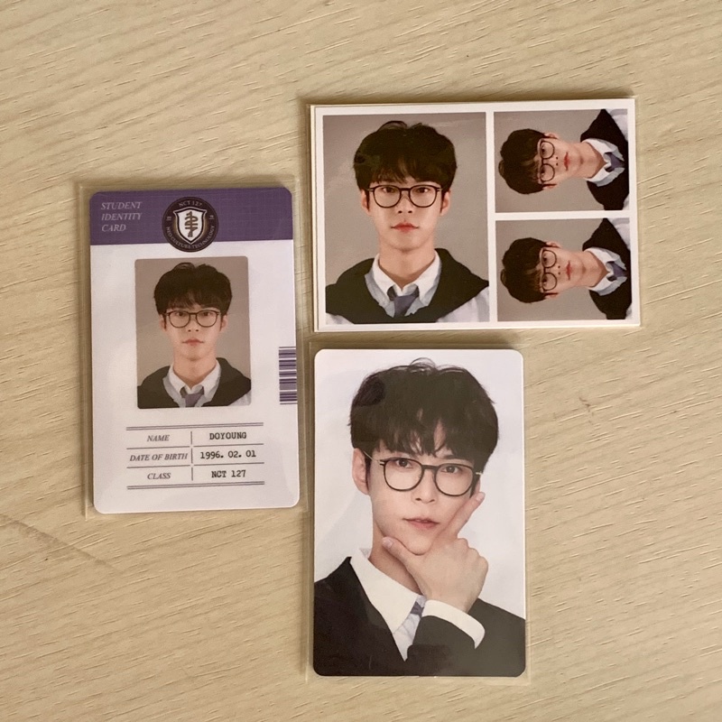 Doyoung NCT 127 Back To School B2S Photocard ID Set