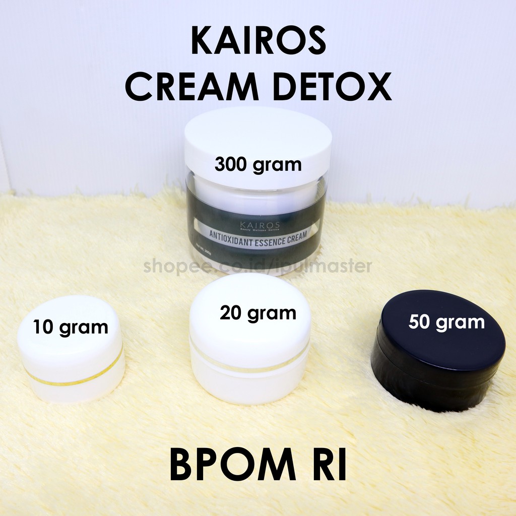 REPACK CREAM DETOX KRIM DETOX DETOKS KAIROS 10g 20g 50g ORIGINAL BPOM