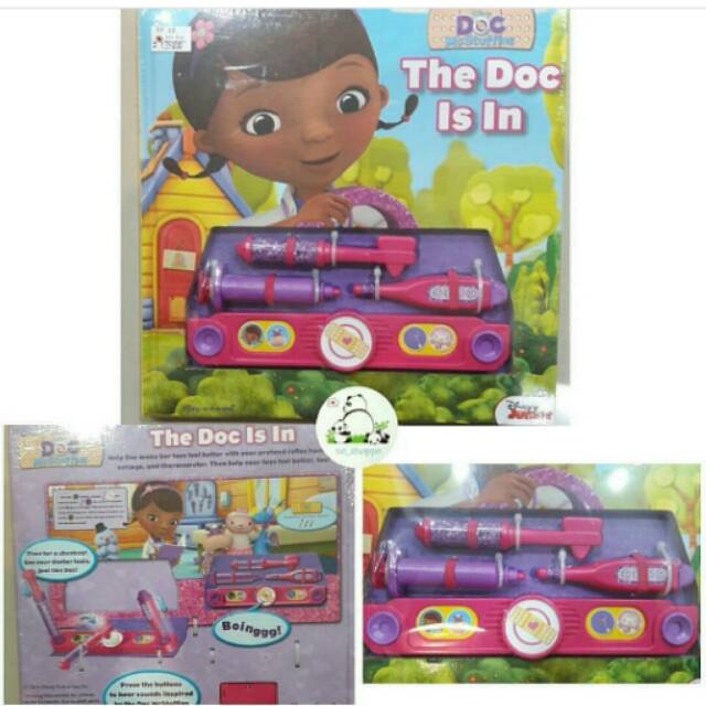Doc Mcstuffins book & doctor kit