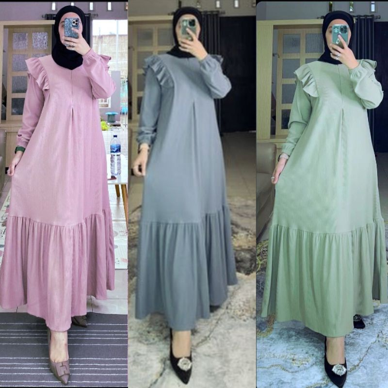 Gamis terbaru wanita muslim irina dress