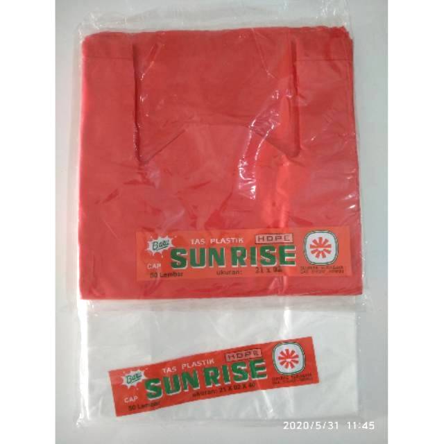 Kantong Kresek ukuran 21 x 02 Sunrise