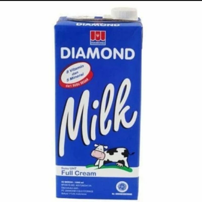 

DIAMOND MILK DIAMOND BIRU SUSU DIAMOND UHT 1liter