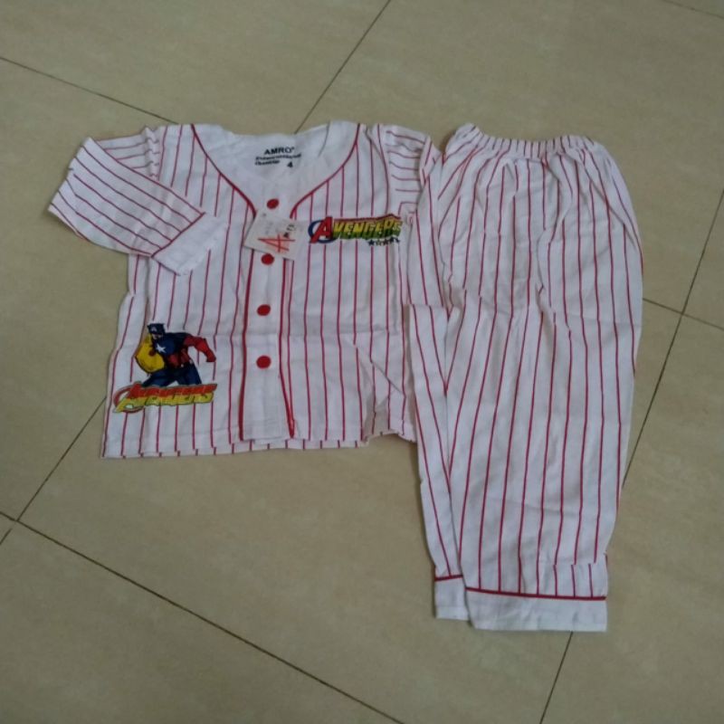 Piyama Anak Laki AMRO PP 4-8 601 Avengers, Doraemon