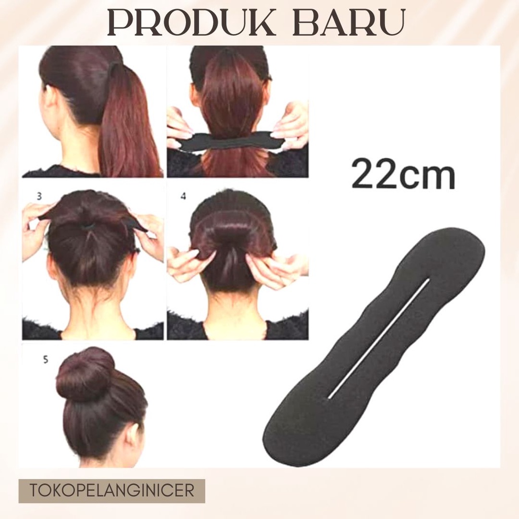 Cepol Rambut HairDini - Hairsponge- Hairbun - Hairlock Ikat Rambut Donat Kekinian Korea Style