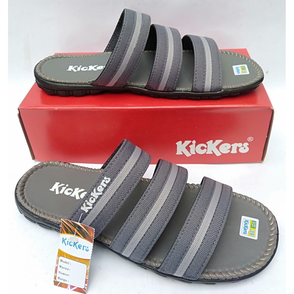 Sandal kickers pria original sendal slide selop casual slop distro dewasa terbaru murah kekinian COD