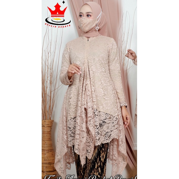 ATASAN Kebaya tunik ARUMI kebaya brukat gliter/kebaya busui/ATASAN kebaya wisuda/atasankebaya azalea