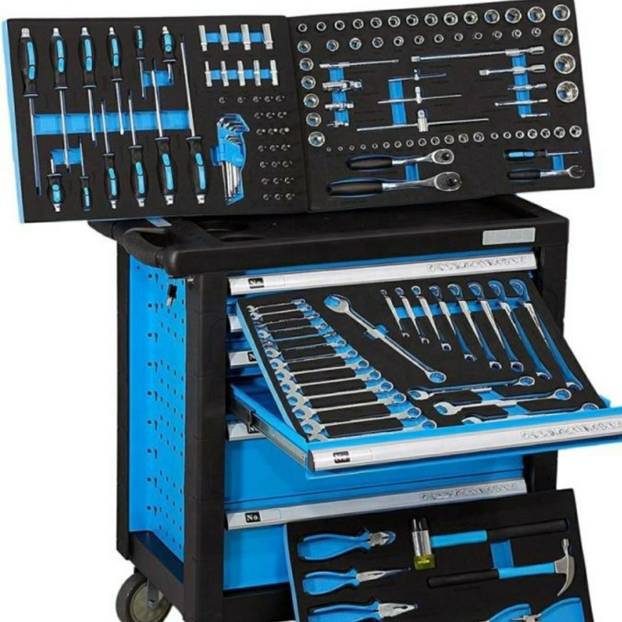 Tool Cabinet Komplit 160 Macam Jenis Kunci Kunci, cocok buat bengkel