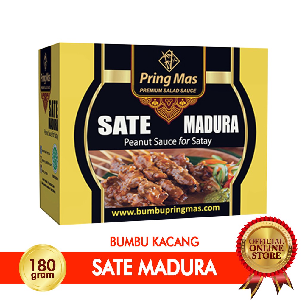 

Pring Mas Saus Kacang Sate Madura 180 gram - Halal MUI