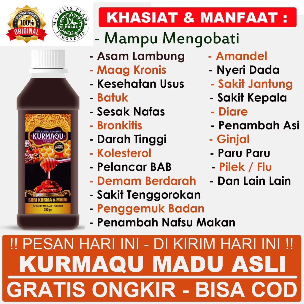 Obat Nyeri Dada Sesak Nafas Sesak Di Dada Terasa Panas Madu Kurmaqu Asli