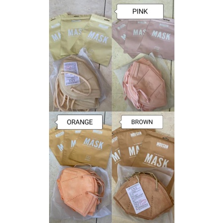 Masker KN95 KN 95 5PLY 5 PLY MOUSON WARNA WARNI 10 PCS