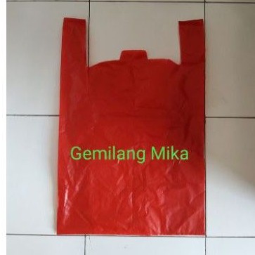 Kantong plastik jumbo merah HD PE 50 Murah