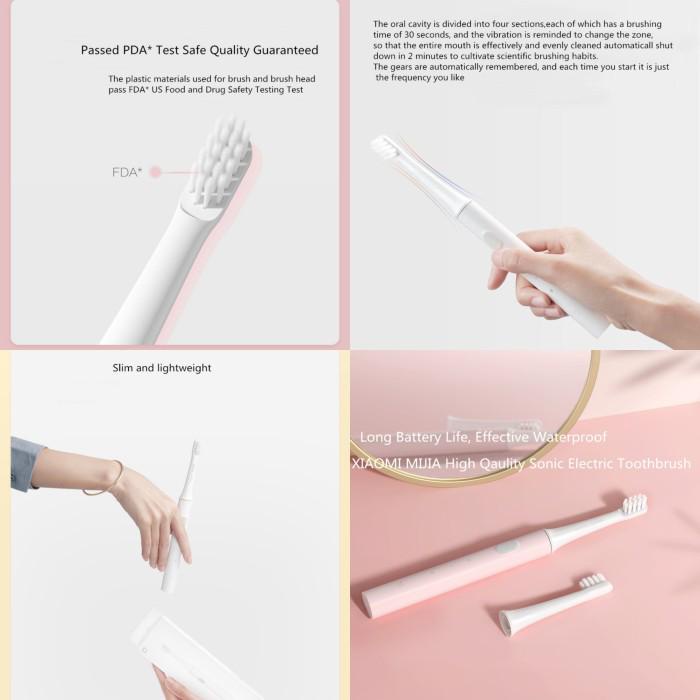 Mijia Sonic Electric Toothbrush T100 - Sikat Gigi Elektrik