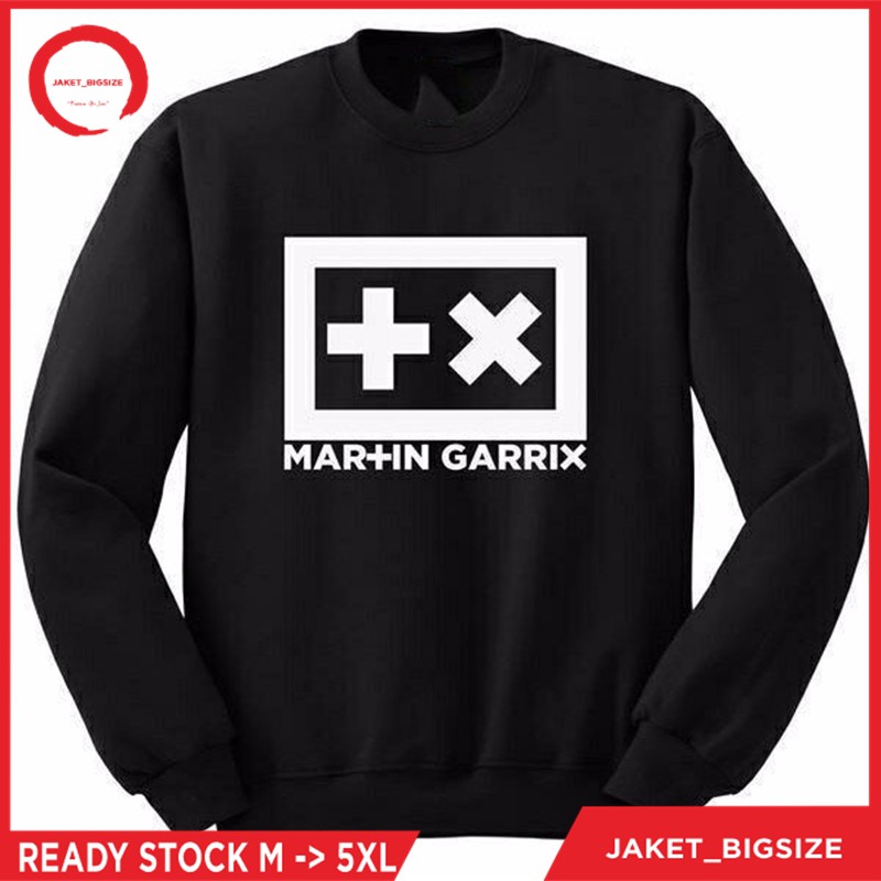 Sweater Martin Garrix Big Size Jumbo UKURAN S M L XL XXL XXXL XXXXL XXXXXL Hitam, Merah Putih