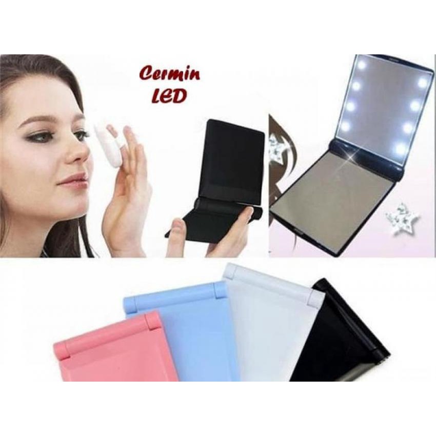 Kaca Rias Cermin LED 8 LAMPU LED Cermin Unik