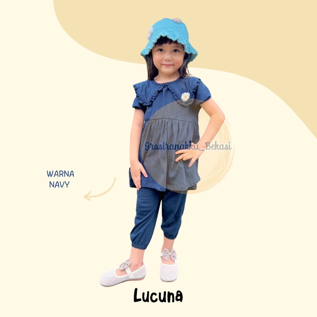 Setelan Anak Lucuna Daisy Mix Warna1,2,3,4,5tahun