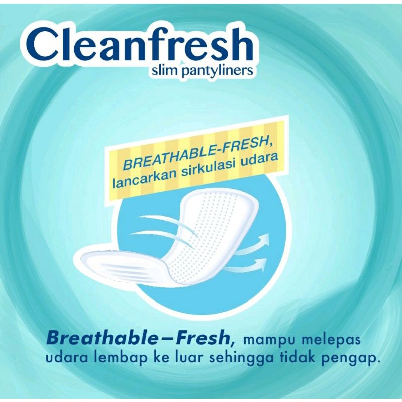 Laurier Cleanfresh Pantyliner Keputihan Breathable Non Perfumed -Tetap Bersih &amp; Ekstra Kering isi 20 40 pads