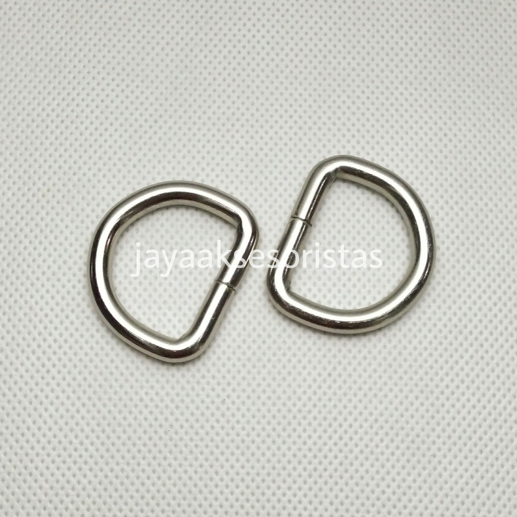 ring D tas tebal 2.5 cm nikel