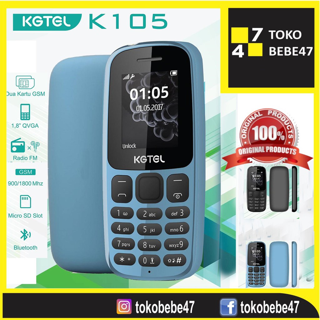 KGTEL K105 Handphone Murah Garansi Resmi