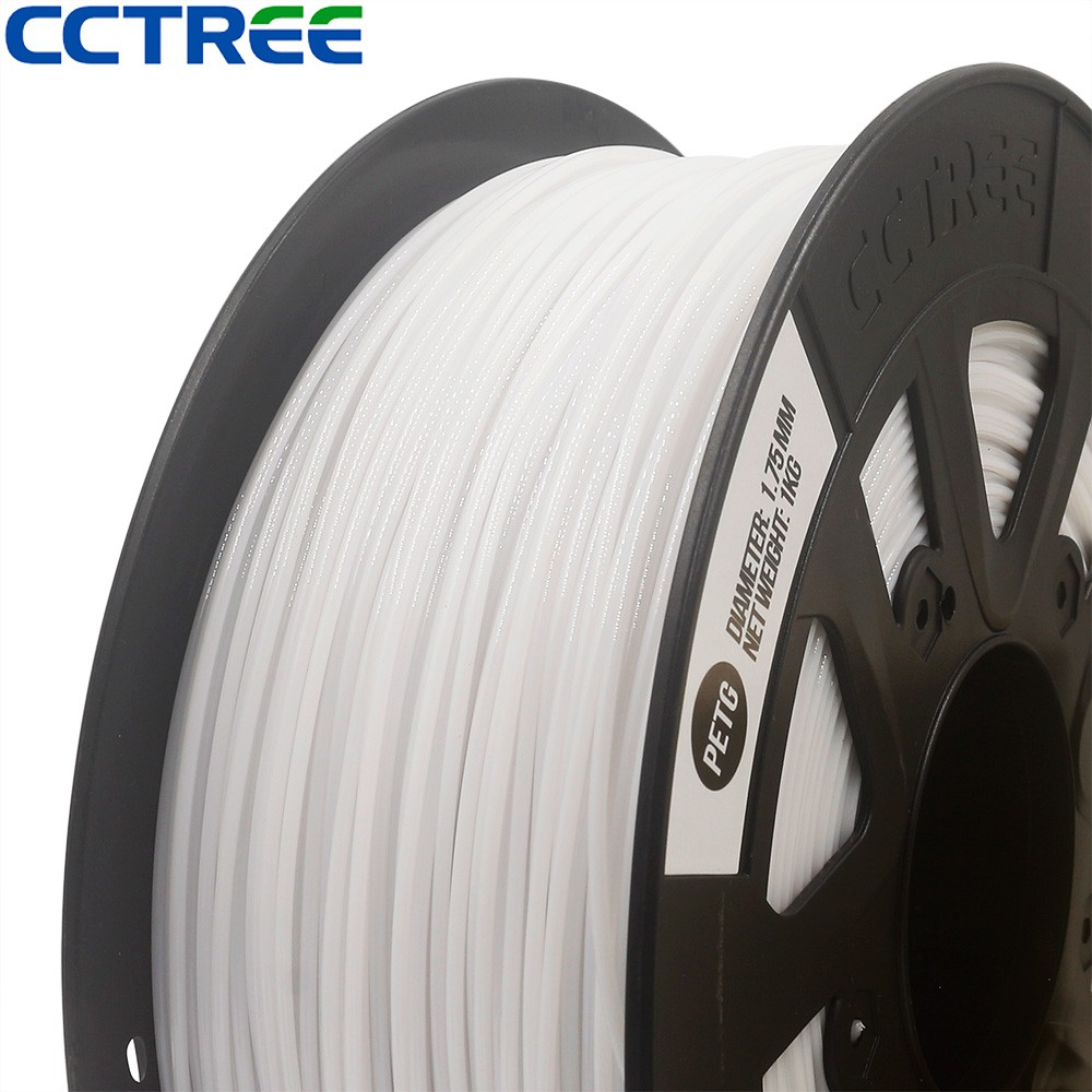 PETG CCTREE 3D PRINTER 1.75mm 1KG Filamen Filament Kualitas Bagus WHITE