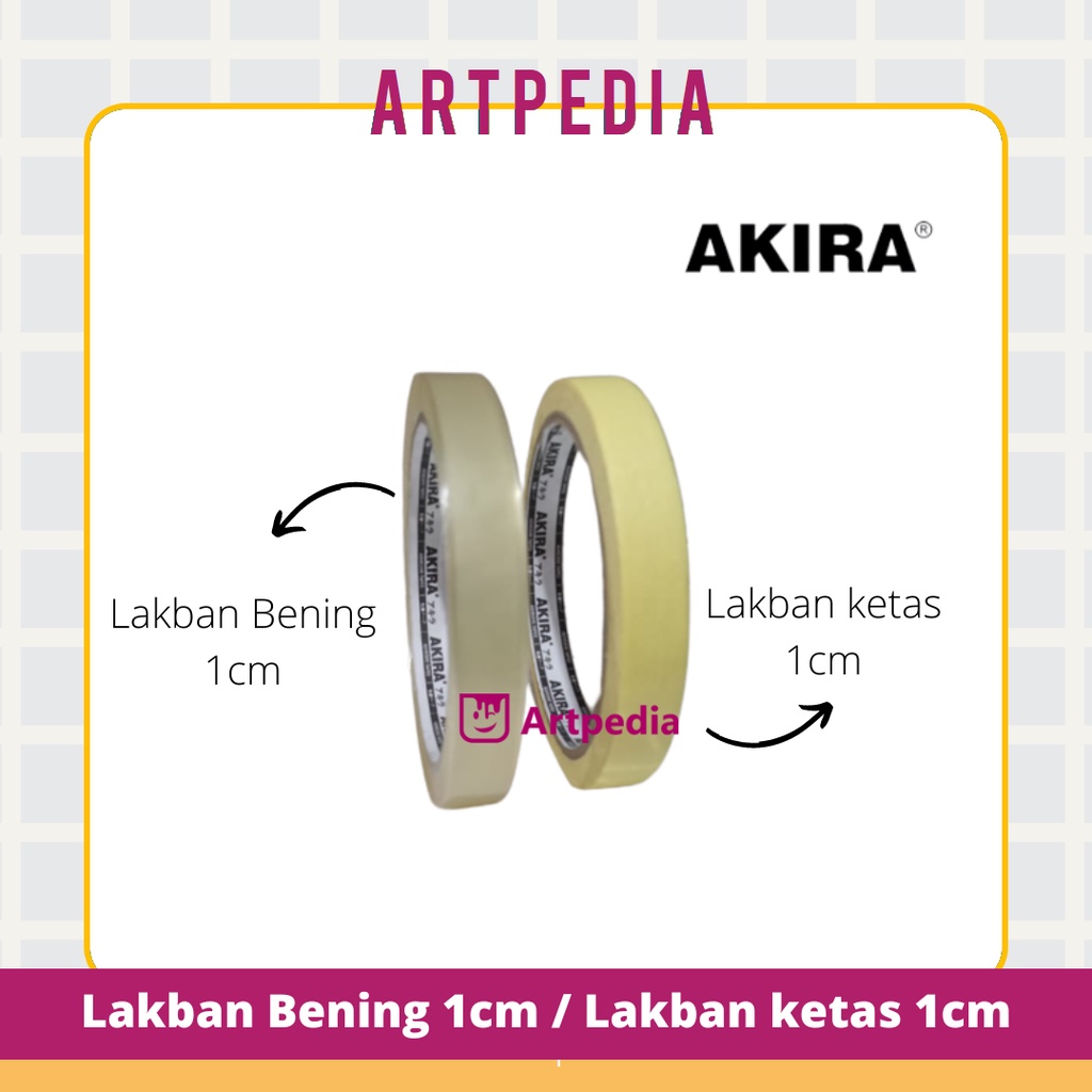 

MASKING TAPE 1CM / LAKBAN KERTAS UKURAN 1CM / LAKBAN BENING 1CM / DOUBLE FOAM 1CM / DOUBLE TAPE 1CM