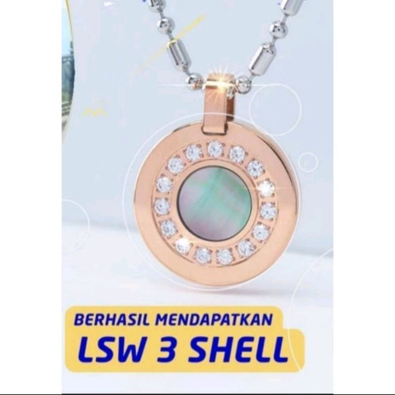 Kalung Kesehatan MCI LSW 3 Shell Pendant ANTI RADIASI - KALUNG MCI LSW 3 SHELL PENDANT ASLI