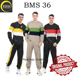 Setelan Baju Olahraga Pria Lengan Panjang BMS 36 Original Trendy