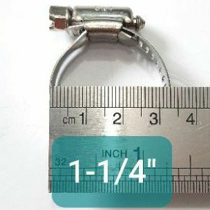 Hose Clamp Stainless Selang Klem 1-1/4&quot; inch 18-32MM (D4155)