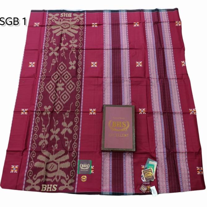 Sarung Tenun BHS Excellent Gold motif SGS