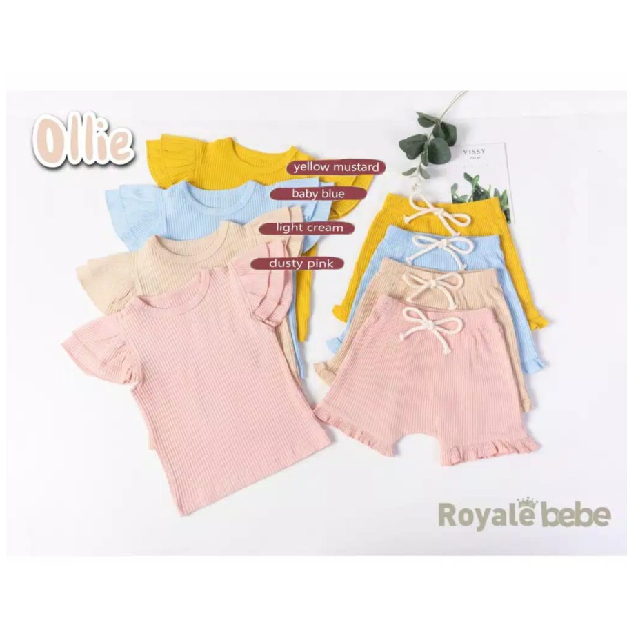 Royale Bebe Setelan Ollie Set 0-2 Tahun Fashion Baby Girl SBC