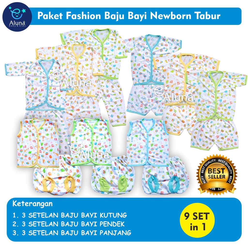 Paket hemat Setelan Baju Bayi Newborn Perlengkapan Bayi Baru Lahir Kado Lahiran Baby Gift Set-1